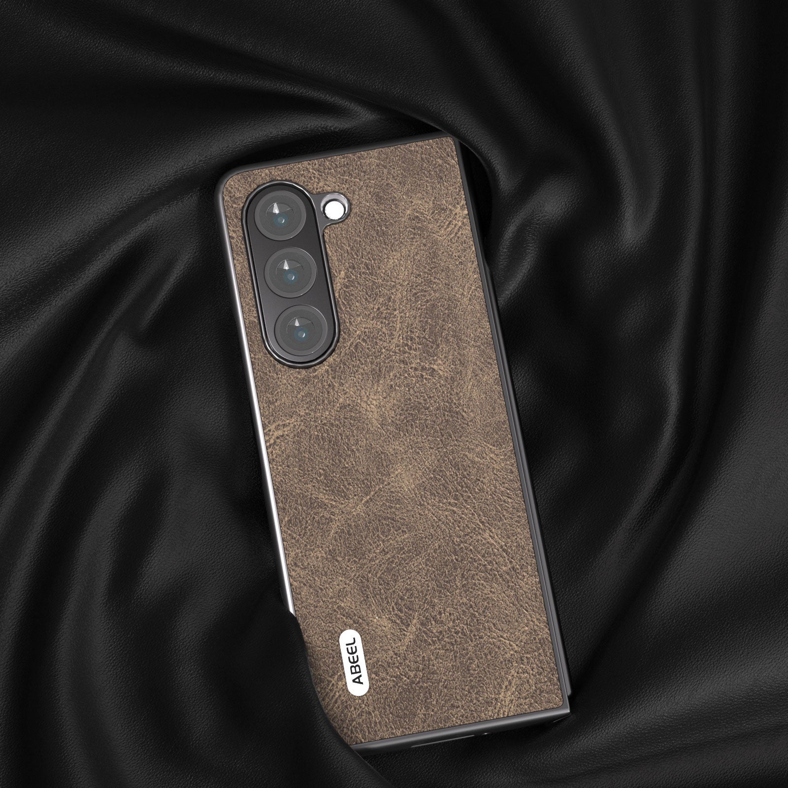 ABEEL For Samsung Galaxy Z Fold5 5G Shockproof Phone Case Litchi Texture PU Leather Coated PC Cover ABEEL For Samsung Galaxy Z Fold5 5G Shockproof Phone Case Litchi Texture PU Leather Coated PC Cover